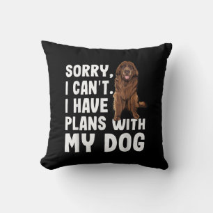 Entschuldige, dass ich mit meinem Neufundland-Hund Kissen