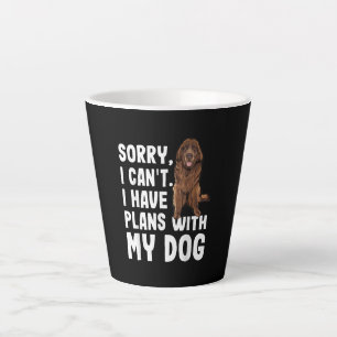 Entschuldige, dass ich mit meinem Neufundland-Hund Milchtasse