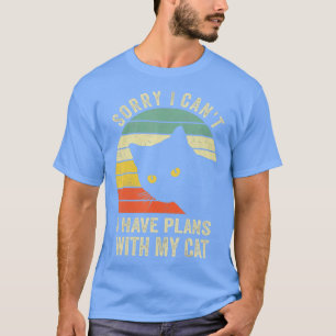Entschuldige, dass ich mit meiner Katze keine Plän T-Shirt