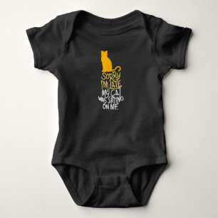 Entschuldige, dass ich spät dran bin baby strampler