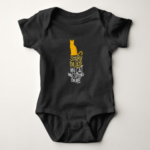 Entschuldige, dass ich spät dran bin baby strampler