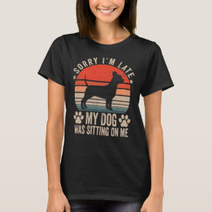 Entschuldige, dass ich spät dran bin, dass mein Hu T-Shirt