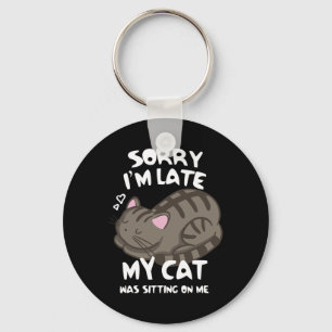 Entschuldige, dass ich spät dran bin. Meine Katze Schlüsselanhänger