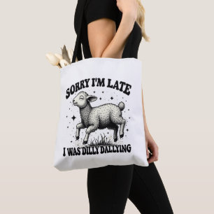 Entschuldige, dass ich spät dran war. tasche