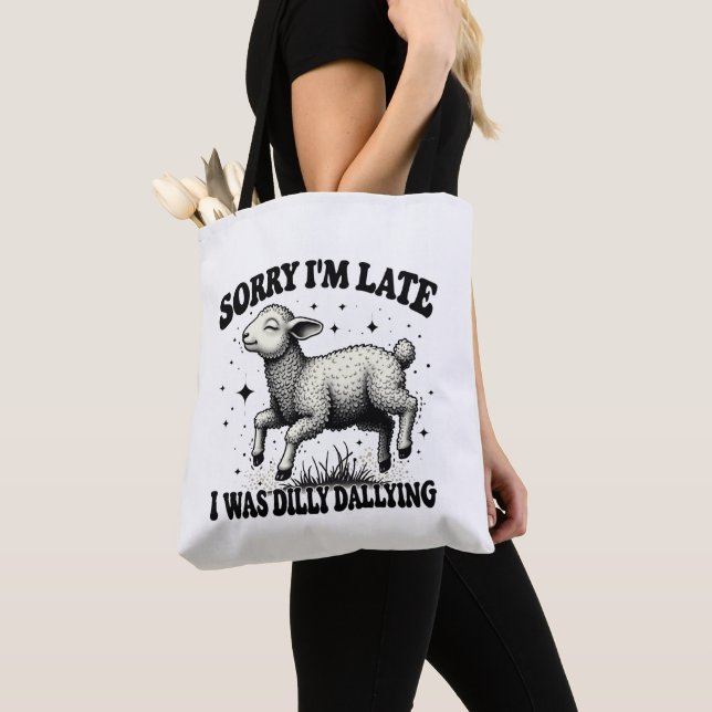 Entschuldige, dass ich spät dran war. tasche (Von Nahem)