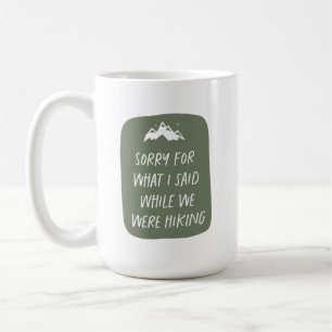 Entschuldige, was ich gesagt habe, während wir lu kaffeetasse