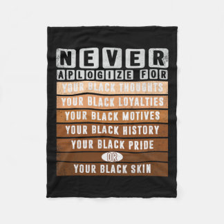 Entschuldigen Sie Black History Month Blm Melanin  Fleecedecke