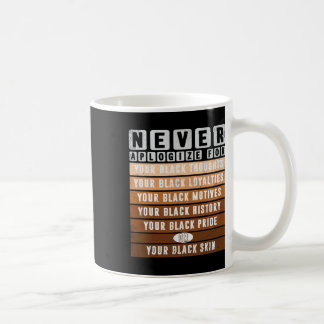 Entschuldigen Sie Black History Month Blm Melanin Kaffeetasse