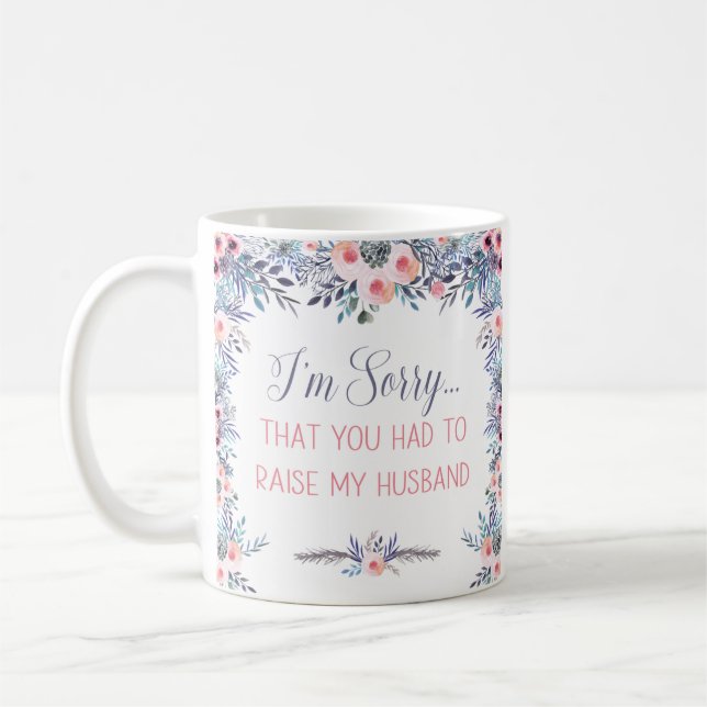 Entschuldigen Sie, dass Sie mein Ehemann aufziehen Kaffeetasse (Links)