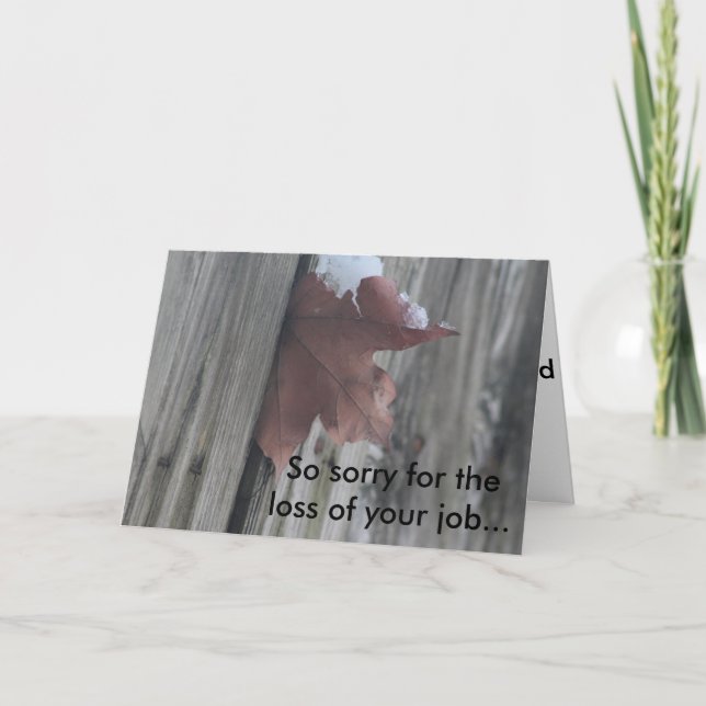 Entschuldigen Sie den Verlust Ihrer Arbeit... Karte (Vorderseite)