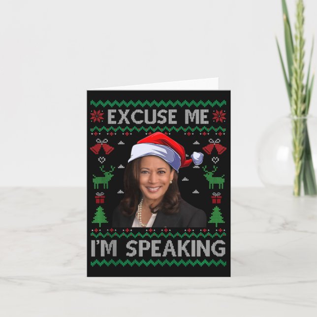 Entschuldigen Sie, ich spreche zu Weihnachten Kama Karte (Vorderseite)