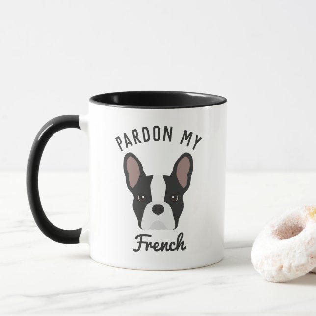 Entschuldigen Sie meinen französischen Bulldoggen  Tasse (Mit Donut)