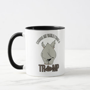 Entschuldigen Sie mich, während ich einen Trump -  Tasse
