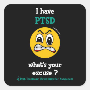 Entschuldigen Sie...PTSD Square Sticker
