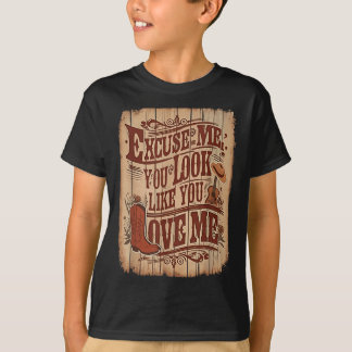 Entschuldigen Sie, Sie sehen aus, als hätten Sie m T-Shirt