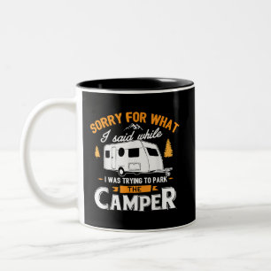 Entschuldigen Sie, was ich gesagt habe, als ich da Zweifarbige Tasse