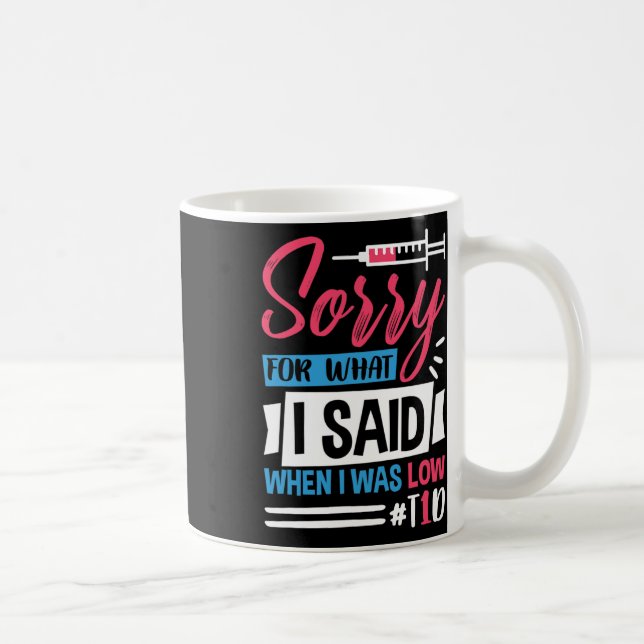 Entschuldigen Sie, was ich gesagt habe, als ich ni Kaffeetasse (Rechts)