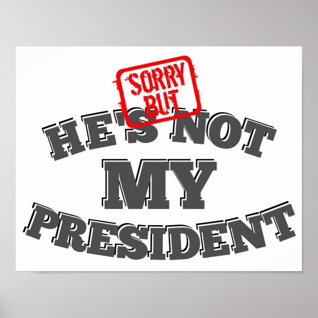 Entschuldigung, aber er ist nicht mein Präsident Poster (Vorne)