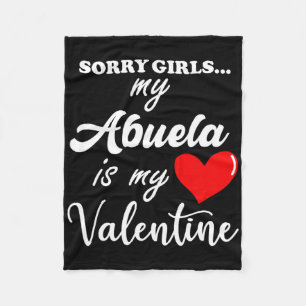 Entschuldigung Abuela ist mein Valentins Herz Fami Fleecedecke
