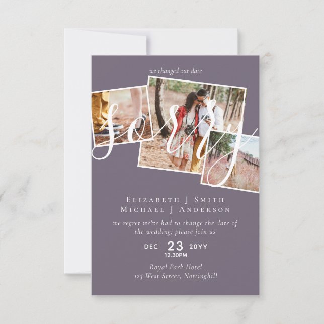 ENTSCHULDIGUNG! Änderung des FOTOS der Hochzeitver (Vorderseite)