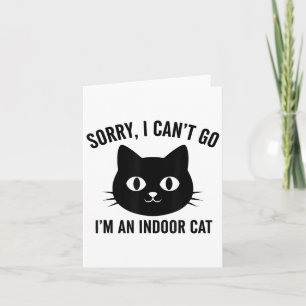Entschuldigung, dass ich nicht in eine Innenkatze Karte