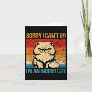 Entschuldigung, dass ich nicht in eine Innenkatze Karte