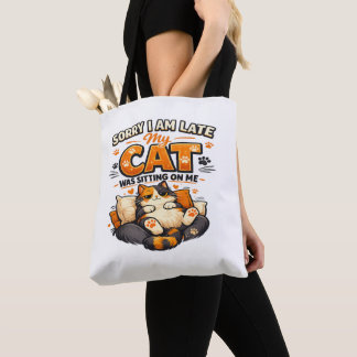 Entschuldigung, dass ich zu spät bin – meine Katze Tasche