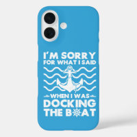 Entschuldigung Dock das Boot Lustiger Bootskapitän