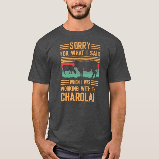 Entschuldigung für das, was ich bei der Arbeit mit T-Shirt (Vorderseite)