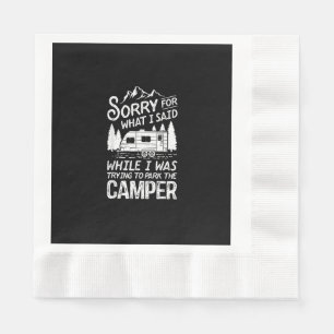 Entschuldigung für das, was ich lustig Camping Fah Serviette