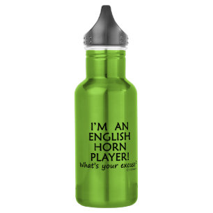 Entschuldigung für den englischen Horn Edelstahlflasche