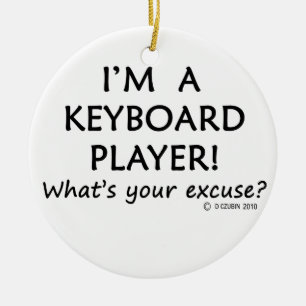 Entschuldigung für den Keyboard-Player Keramikornament