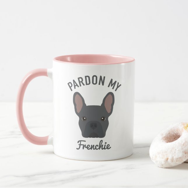 Entschuldigung für mein Französisch | Niedlich Blu Tasse (Mit Donut)