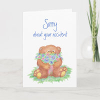 Entschuldigung für Unfall BlumenTeddy Bär