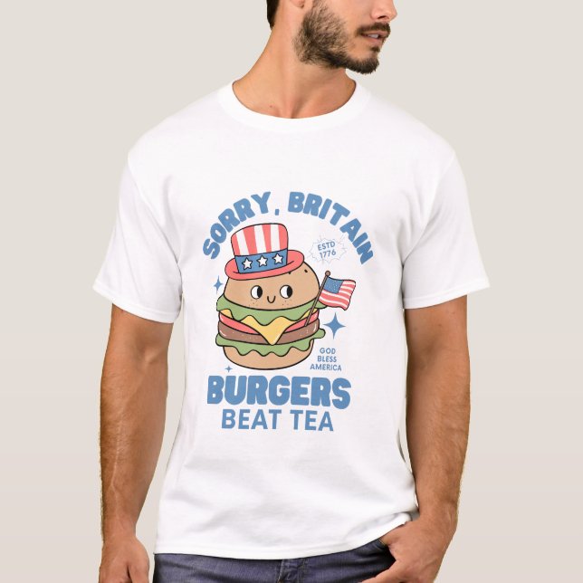 Entschuldigung, Großbritannien, Burger schlagen Te T-Shirt (Vorderseite)