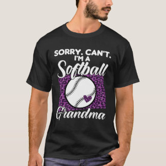 Entschuldigung, ich bin ein Softball-Oma-Sport T-Shirt