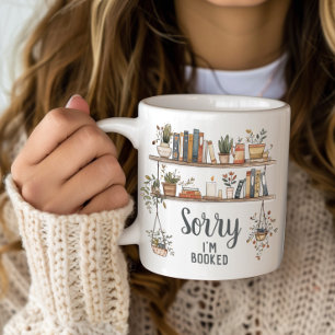 Entschuldigung, ich bin gebucht Bücherliebhaber Jumbo-Tasse