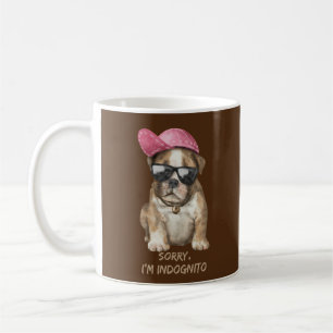 ENtschuldigung, ich bin inkognito (Englische Bulld Kaffeetasse