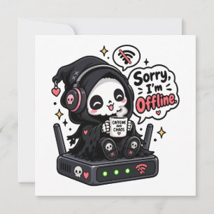 Entschuldigung, ich bin offline Introvertierter Ga Einladung