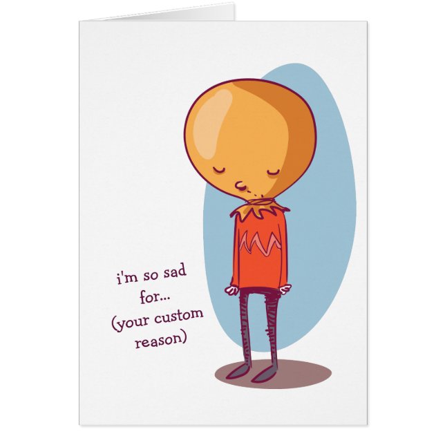 Entschuldigung, ich bin so trauriger Cartoon (Vorne)