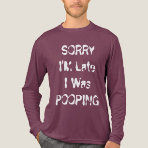 Entschuldigung, ich bin spät dran, ich habe gepopp Tri-Blend shirt