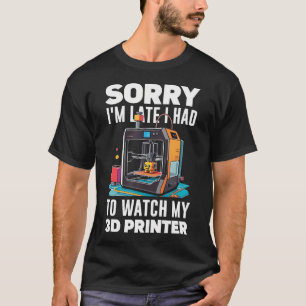 Entschuldigung, ich bin spät dran, ich musste mein T-Shirt