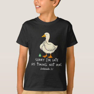 Entschuldigung ich bin spät dran Seine Zeitplanung T-Shirt