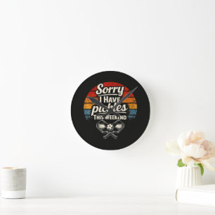 Entschuldigung, ich habe dieses Wochenende Pickles Runde Wanduhr