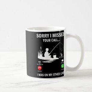 Entschuldigung, ich habe Ihren Anruf verpasst, ich Kaffeetasse