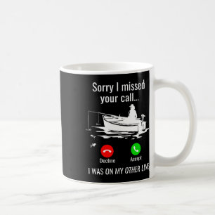 Entschuldigung, ich habe Ihren Anruf verpasst, ich Kaffeetasse