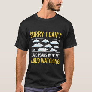 Entschuldigung, ich kann keine Wolkenbeobachtung m T-Shirt