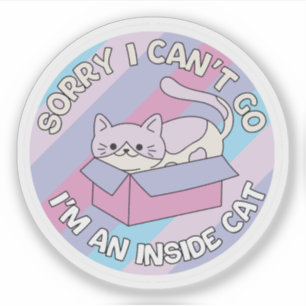 Entschuldigung, ich kann nicht gehen, ich bin eine aufkleber