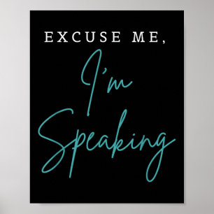 Entschuldigung Ich spreche Funny Kamala Harris Joe Poster