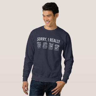 Entschuldigung, ich wirklich DGAF Gitarrenakkorde Sweatshirt